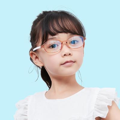 China Fashion Sunglasses Blue Rays Anti Glow Ultra Light Blocking Children's Blue Frame Glasses Eyeglasses Tr90 Flexible Adjustable Computer Glasses for sale