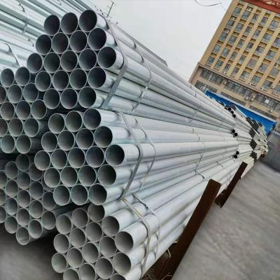 China Liquid Pipe Scaffolding Round Welded DX51D Steel Pipe Manufacturer Hot Dip Zinc Coating Pre Galvanized GI Tube Construction for sale