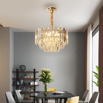 China Latest Design 2021 Factory Modern High Quality Household Indoor Crystal Glass Chandelier for sale