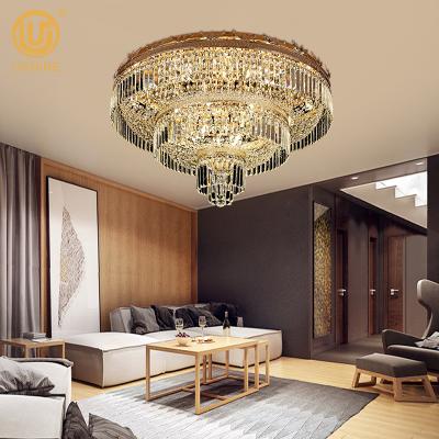 China Modern Design Luxury Ceiling Chandelier Living Room Kitchen Gold Hanging Pendant Light for sale