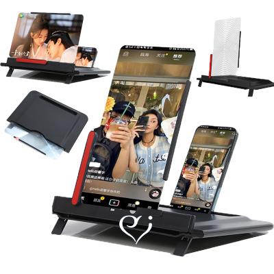 China Screen Magnify New Product 2 in 1 Horizontal and Vertical 3D Ultra HD 12 Inch Mobile Phone Screen Magnifier Enlarger for sale