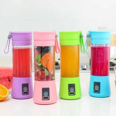 China Mini Multifunction 380ml Wireless Rechargeable Electric Blender Mini Home Juicer Cup Portable USB for sale