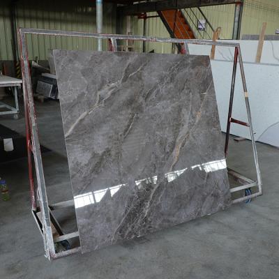 China Traditional Polished Gray Marble Slabs Sintered Stone Countertops Large Stone Wall Tile Sintered Cut for sale