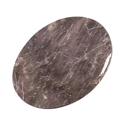 China Dresser Countertops Traditional Customizable Stone Polished Moss Brown With Root White Marble for sale