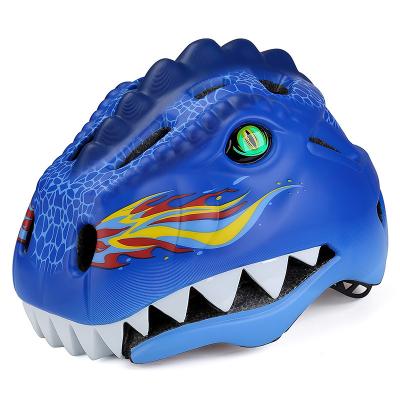 China Hot-selling Key Protection KINGBIKE Children Safety Mountain Bike Cartoon Design Dinosaur Helmet for sale