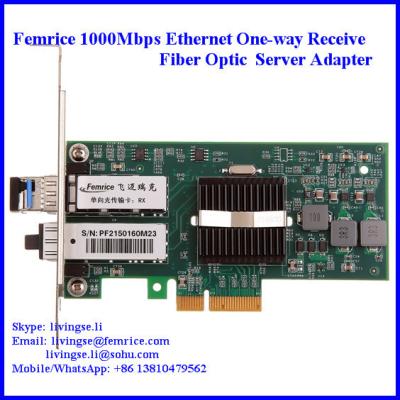 China 1000Mbps Ethernet PCI Express x4 Bus Interface Single Receive Port Server Network Adapter 1G2PF571-SFP-RX for sale