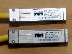 China Genuine Cisco CAB-SFP-50CM SFP Interconnect Patch Molex Cable for sale