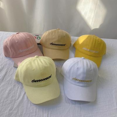 China Custom 100% cotton plain stock logo embroidered cheap men and women customized soft 6 panel cotton baseball cap hats manufacturesH for sale