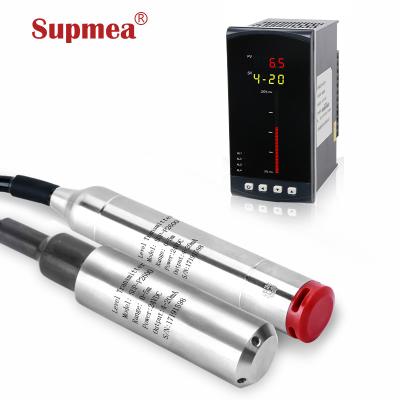 China 0.5%FS 0.2%FS Water Capacitance Water Level Sensor Waterproof Liquid Level Transmitter 4 20mA for sale