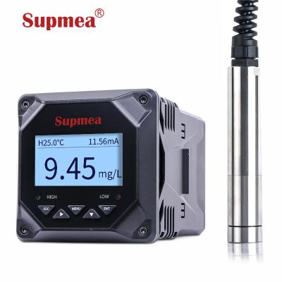 China 316L Stainless Steel 4-20mA Output Digital Optical Inline Industrial Digital Dissolved Oxygen Meters for sale