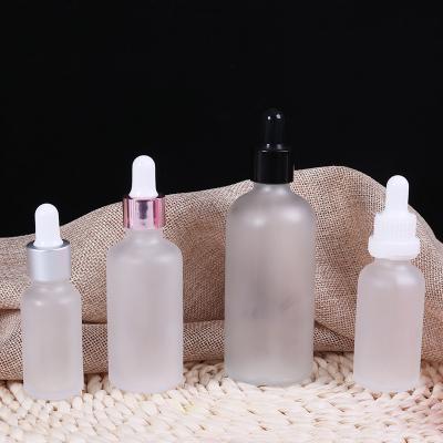 China A Variety Of Features Skin Care Essential Oil Dropper Custom Frosted Glass Bottle, 5Ml 10Ml 15Ml 20Ml 30Ml Glass Essential Oil Dropper Bottles for sale