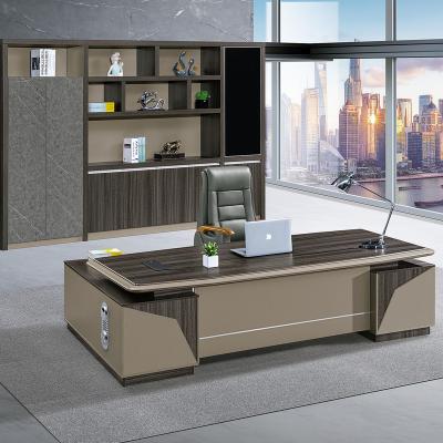 China New Design Strong Executive Office Desk Foshan Factory Wooden Wearability 2022 Modern Office Desk for sale