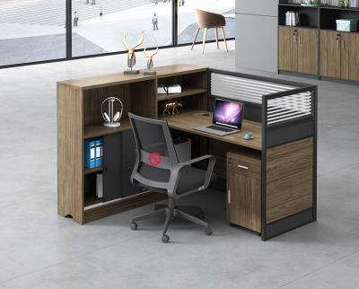 China 2022 Hot Sale Modern Design L Shaped High Quality Workstation Office Studio Wooden Workstations Office Workstations for sale