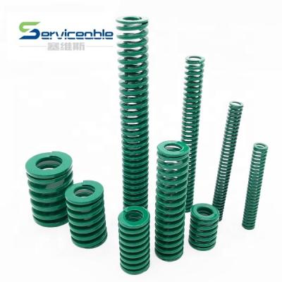 China Coil ISO Standard Color Coated Flat Wire Compression Die Springs for sale