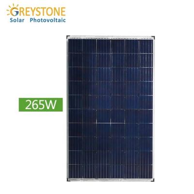 China GREYSTONE 265W Frameless Solar Systems Use Polycrystalline Greenhouse Solar Cell Double Glass Panel for sale