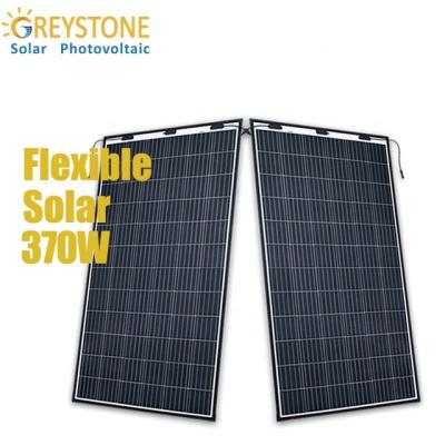 China Ranks Best Price GREYSTONE 370w Mono Lightweight Thin Film Flexible Solar Panel For Beautiful Design for sale