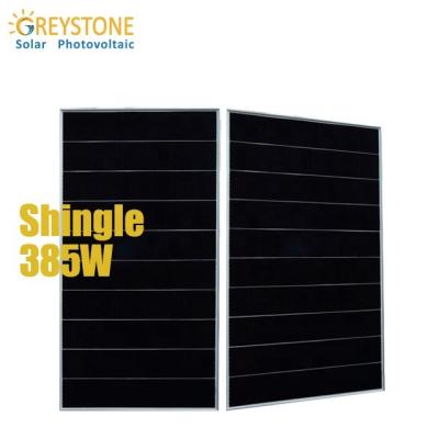 China GREYSTONE 385w TW made the most screen-to-body products ratio overlap felt solar panel 1719*1140*35mm for sale