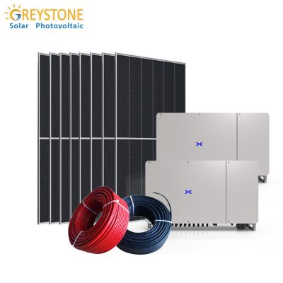 China 10KW 20KW 30KW 50KW 80KW 100KW Home Industrial Solar System On-Grid Solar Power System for sale