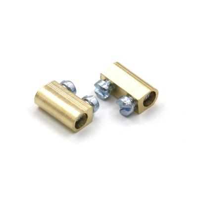 China Best Quality H57 Brass Supplier Customized Neutral Link, Earth Terminal Block, Bus Bar And Earth Screw Assembled Live Brass Insulator Tee for sale