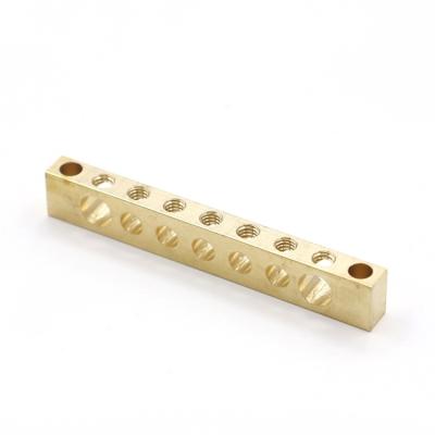 China Neutral H57 Copper Screw Bar Electrical Wire Hook Terminal Block Brass Screw Bar Plastic Insulated Connector for sale