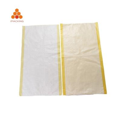 China High quality safety polipropileno sugar sacks flour rice wheat storage grain pp woven sack raffia salt bag for sale