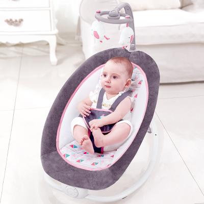 China Modern Infant Shining Smart Baby Rocker Baby Cradle Electric Crib Rocking Chair / for sale