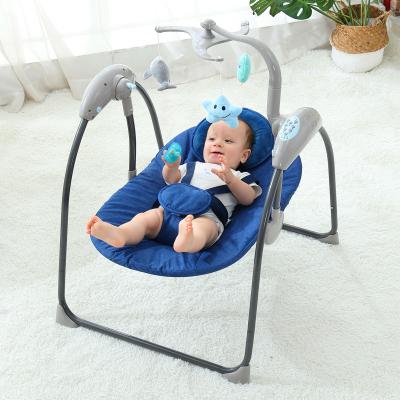 China 5 speed veegulation/newborn smart sleep artefact auto multifunctional folding baby rocking chair music/bluetooth sleeping basket for sale