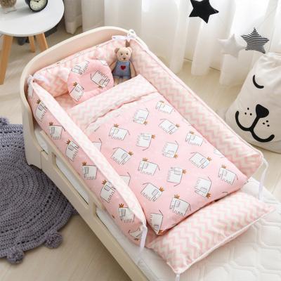 China Waterproof Colorful Newborn Crib Baby Sleep Bed, Custom Super Soft Foldable Baby Bed for sale