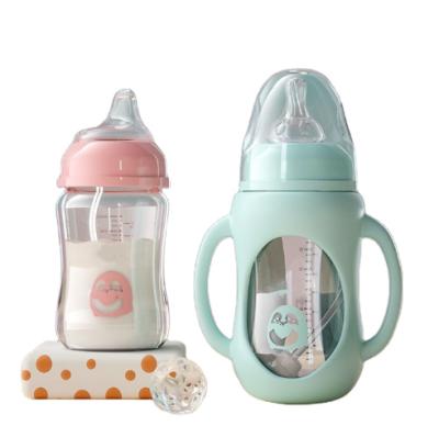 China BPA Free Food Grade Glass Baby Bottle BPA Free, For New Baby Use Glass Baby Bottle for sale