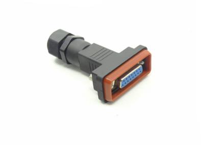 China Custom D - Sub Waterproof Electrical Connectors Female Male 15 Contacts Plug For Computer for sale