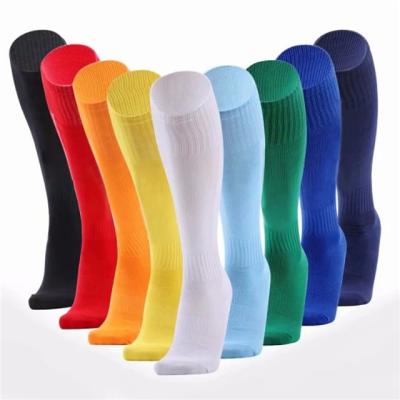 China Viable In Stock Colorful Wholesale Hosiery Football Socks for sale