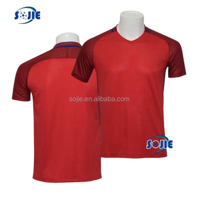 China Shirts & Top 2016 Thailand European Quality Football Shirts Red Cup Soccer Jersey for sale