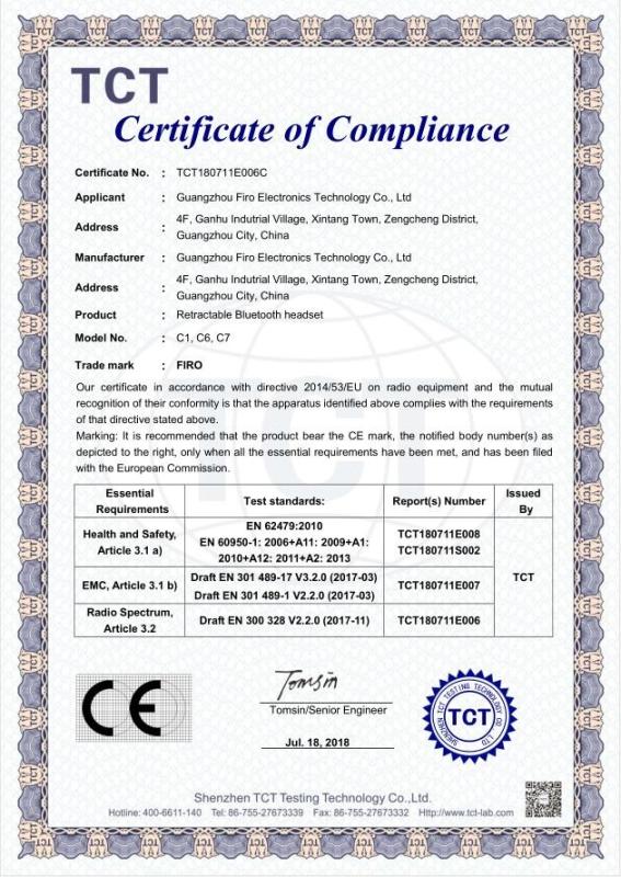 CE - Guangzhou Headway Electronic Technology Co., Ltd.