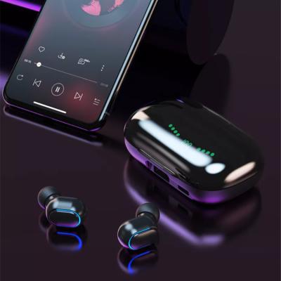 China In-ear earphone and battery backup audio powerbank wireless speaker pod headset ear headphones with led display for sale