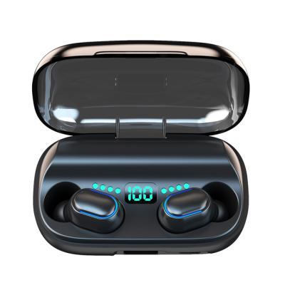 China In-ear portable charger wireless earphone power bank led display BT 5.0 earbuds with powerbank for sale