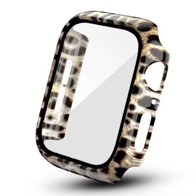 China Water Resistant RiverRock Leopard Cow Zebra Design Plastic Printing Watch Case For Apple Watch Case Cover 44mm 42mm 40mm 38mm for sale