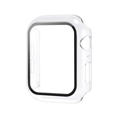 China Water Resistant RiverRock Watch Case Cover Device For Apple Watch Case Protector Full Cover Hard Rubber Paint Glass Series 6 44mm 42mm for sale