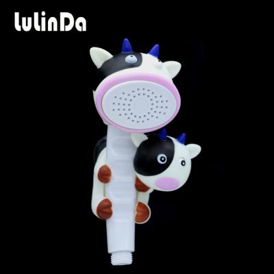 China No Needles Wall Mounted Bath Toys Aspersed Sucker For Kids Children Cartoon Animals Spook Handheld Shower Head Spout for sale