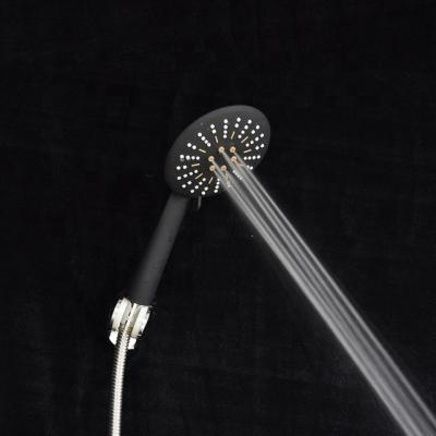 China No Turnout H-1014 High Pressure 3 Round Hand Shower Head Rain Functional Chromed Adjustable Shower Head for sale