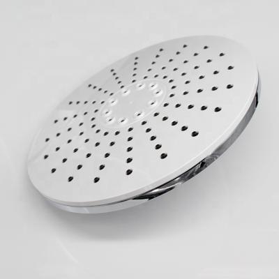 China Without Turnout D-2003 ABS Plastic Round Chrome Plated Economical Bathroom Overhead Shower Top Rain Shower for sale