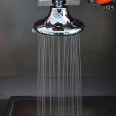 China D-2016 Needle Free 4 Inch Wall Mounted Chromed 5 Function Overhead Small Rainfall Shower Head for sale