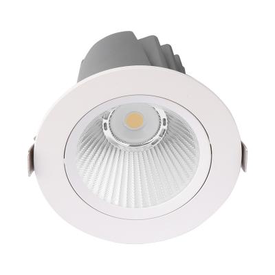 China Modern OEM ODM 12w 20w 30w 40w COB Downlight Led Recessed Lighting Spot Lights Trimless Recessed Down Light For Hotel Downlights for sale