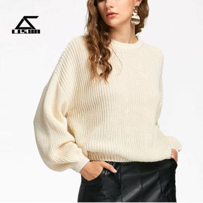 China Anti-Wrinkle Top Fashion Women Bandage Pullover Sweater for sale