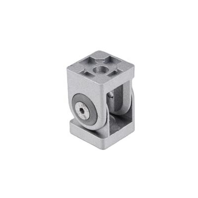 China Alu 345.0700A.01 Die Casting Industrial Aluminum Extrusion 20*20 Profile Die Cast Zinc Metal Adjustable Swivel Joint for sale