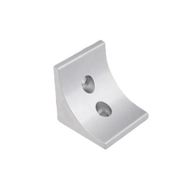 China 310.1000A.01 Ningbo supplier supplied 60*60 silver die cast aluminum corner brackets with free sample 310.1000A.01 for sale