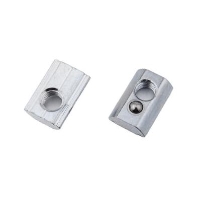 China Heavy Industry 2A31.AA.01 t Heavy Industry Grommet Nut Extrusion T Slot Galvanized Steel Locking Galvanized Aluminum Nut With Loaded Ball for sale