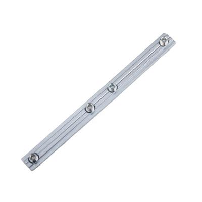 China Lower Price Heavy Industry 2A08.BA Slot Nut Four Holes Steel Profile Connector M4 M5 M6 M8 Common Thread 180mm Material Galvanized T Nut Bar for sale