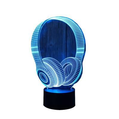 China Wholesale New Visual Night Light PVC 3d Illusion Camera Shape 3D Led Night Lamp for sale