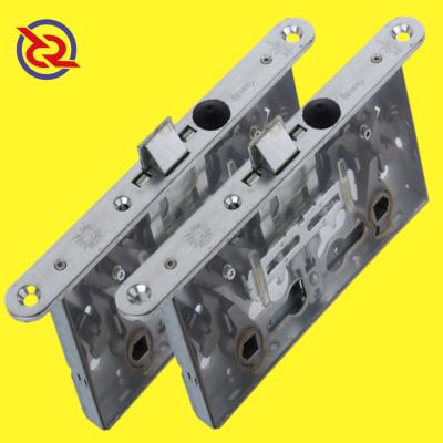 China OEM ODM European EN12209 Mortise Door Lock Stainless Steel Mortise Lock SUS Customized Body With Rounded Plate Iron Lock Body for sale