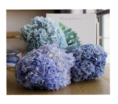 China Wholesale Events Decoration Hydrangea Flower Head Two Colors Hydrangea Artificial Flower For Wedding Decoration for sale